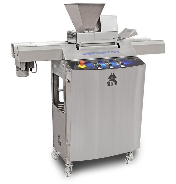 Selmi Depositor. Grain dispenser for tablets and napolitaines decoration